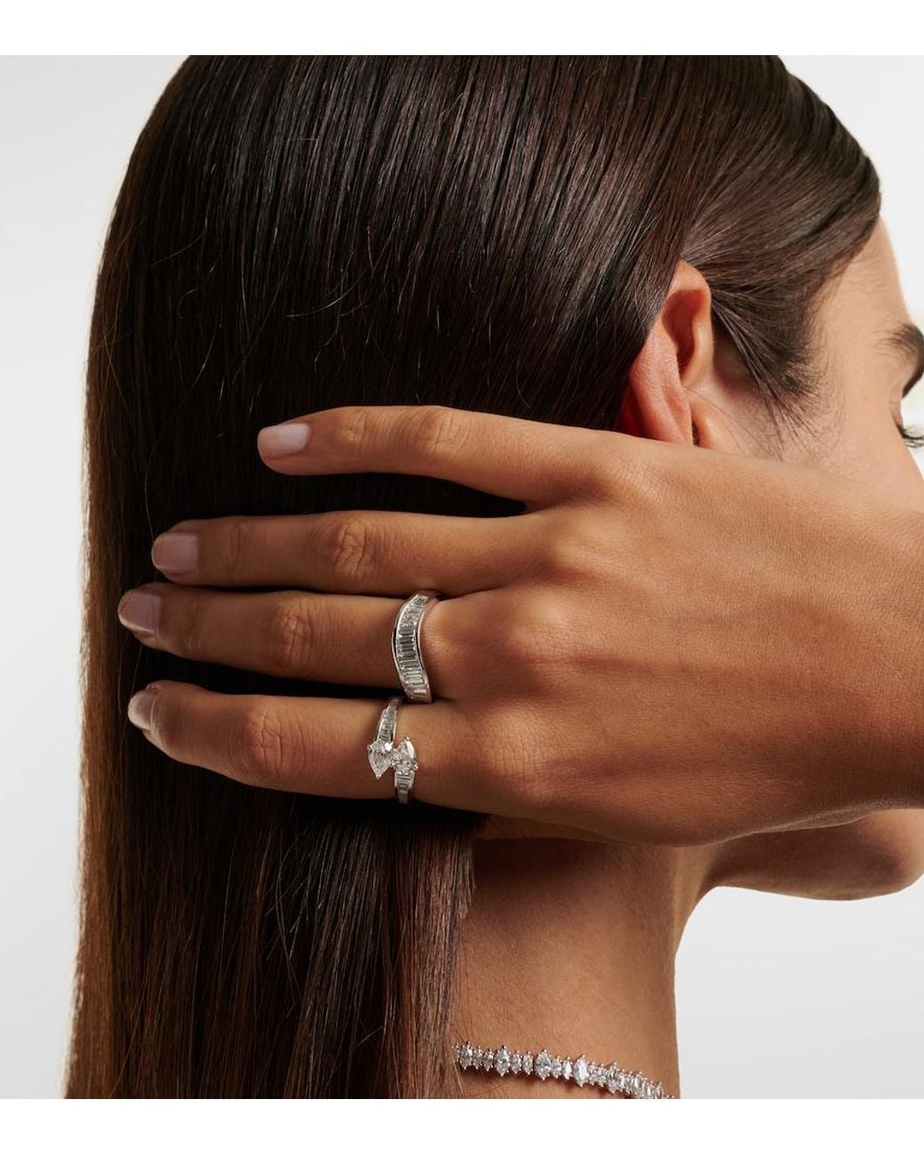 Anita Ko White Wave 18Kt Ring With Diamonds