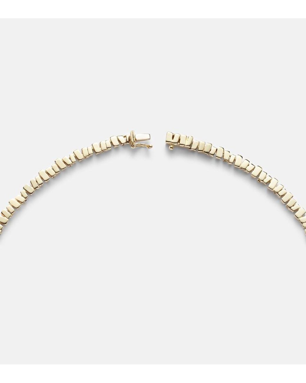 Suzanne Kalan White 18Kt Tennis Necklace With Diamonds