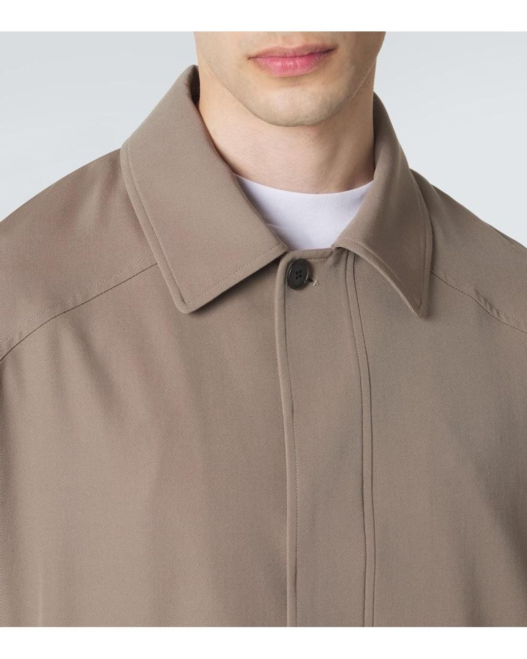 The Row Brown Osano Wool Blouson Jacket for men