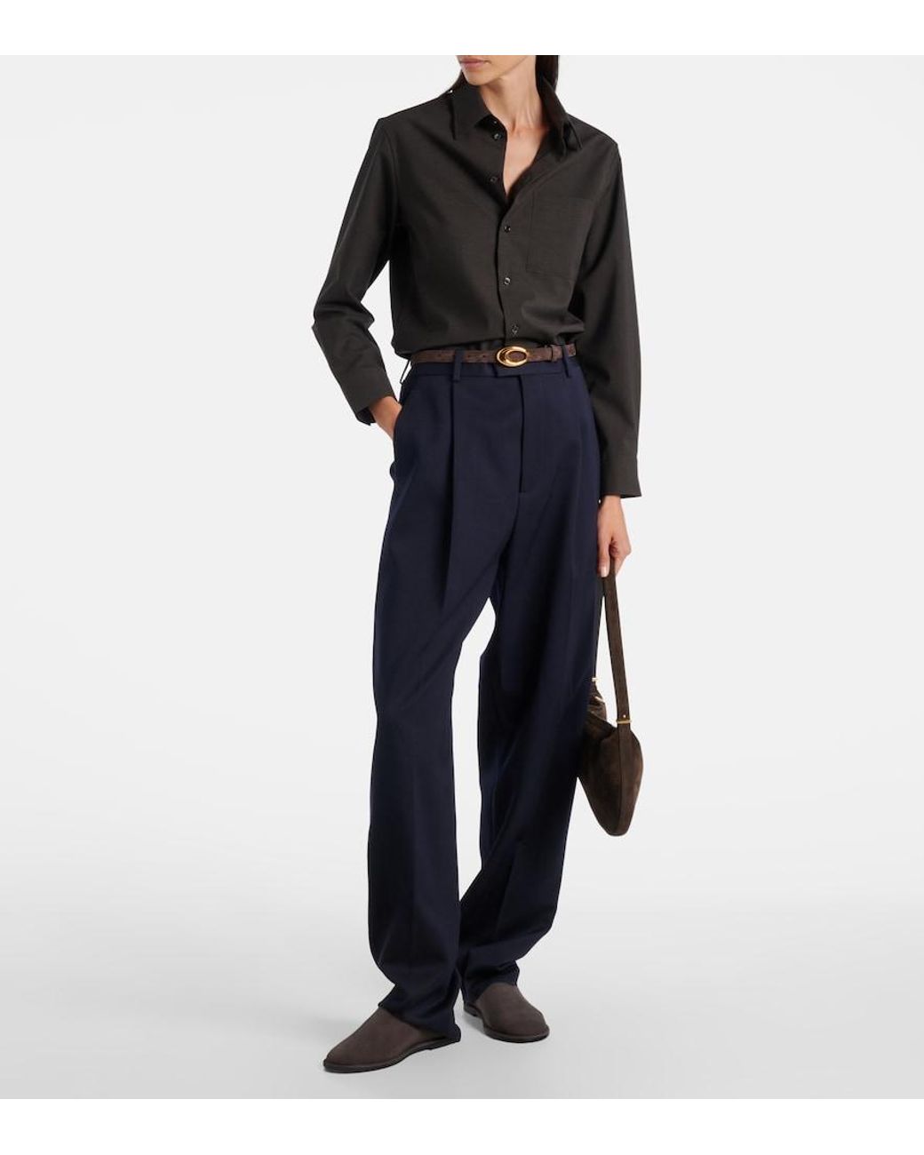 A.Emery Brown Spencer Suede Mules