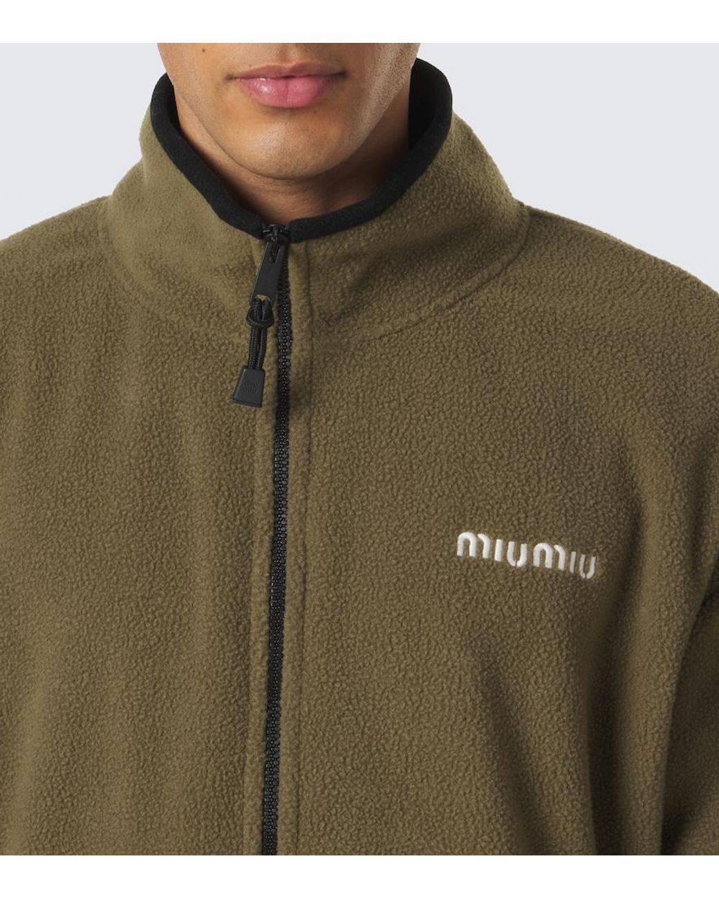 Miu Miu Green Fleece Jacket for men