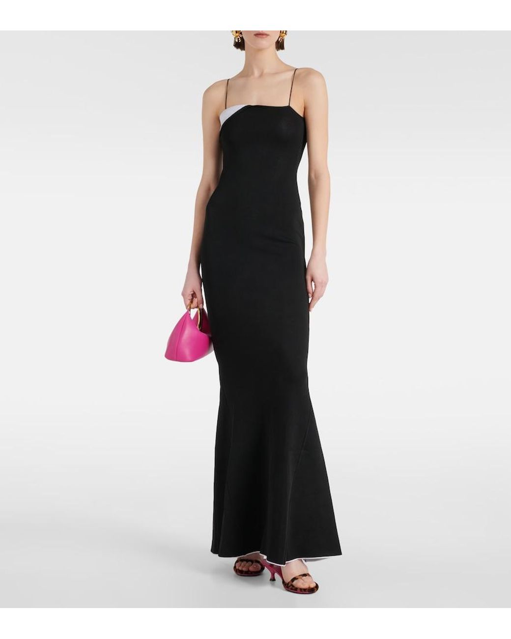 Jacquemus Black La Robe Aro Long Dress