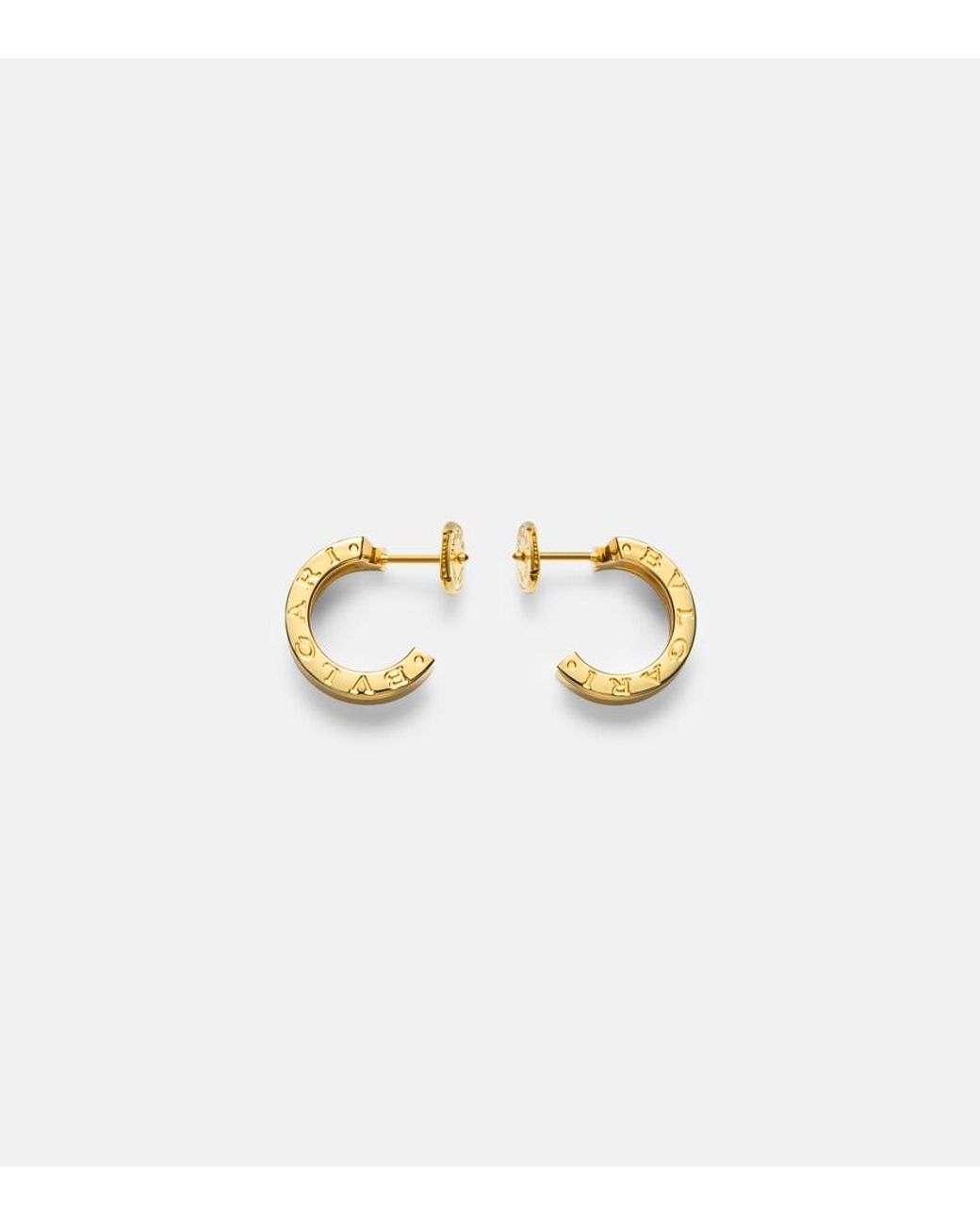 Orecchini A Cerchio B.Zero1 di BVLGARI in Metallic