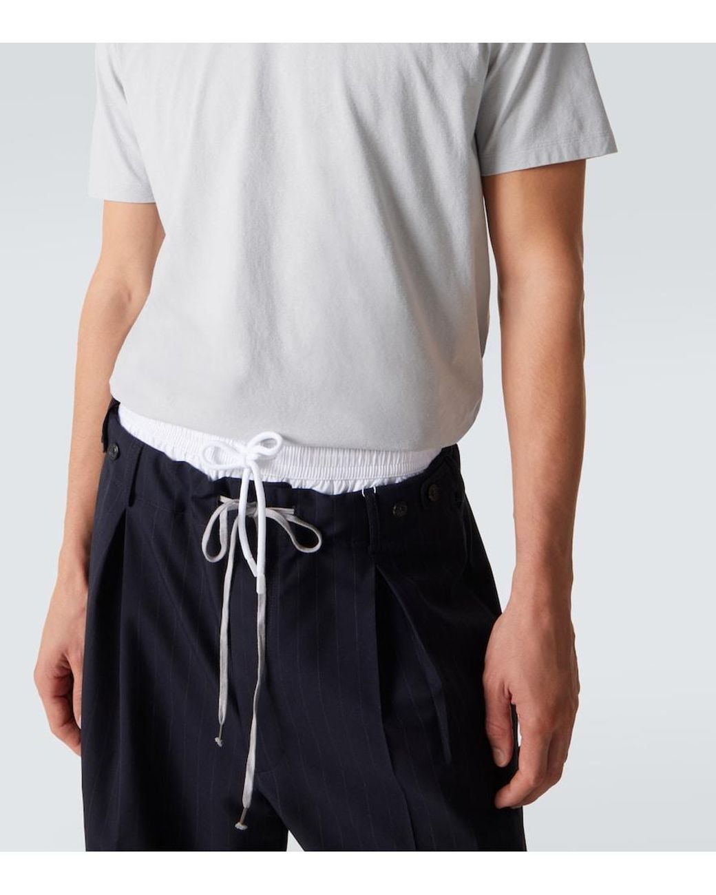 Maison Margiela Blue Set Of 3 Cotton Jersey T-Shirts for men