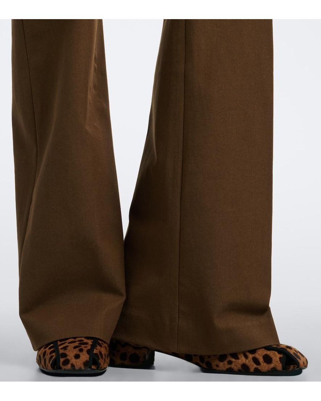 Joseph Brown Tafira Gabardine Flared Pants