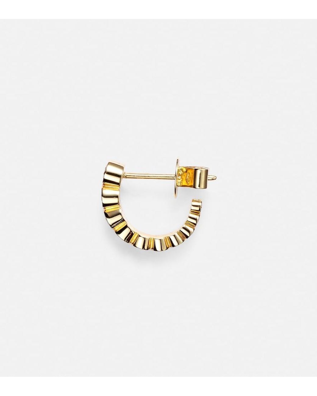 Sophie Bille Brahe White Boucle Ensemble Petite 18Kt Single Earring With Diamonds