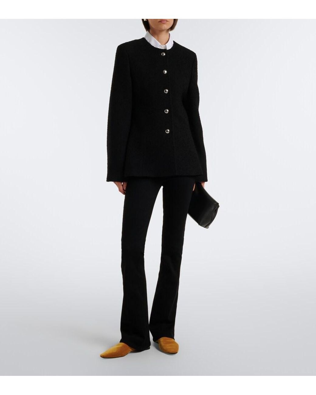FRAME Black Reboot High-Rise Bootcut Jeans