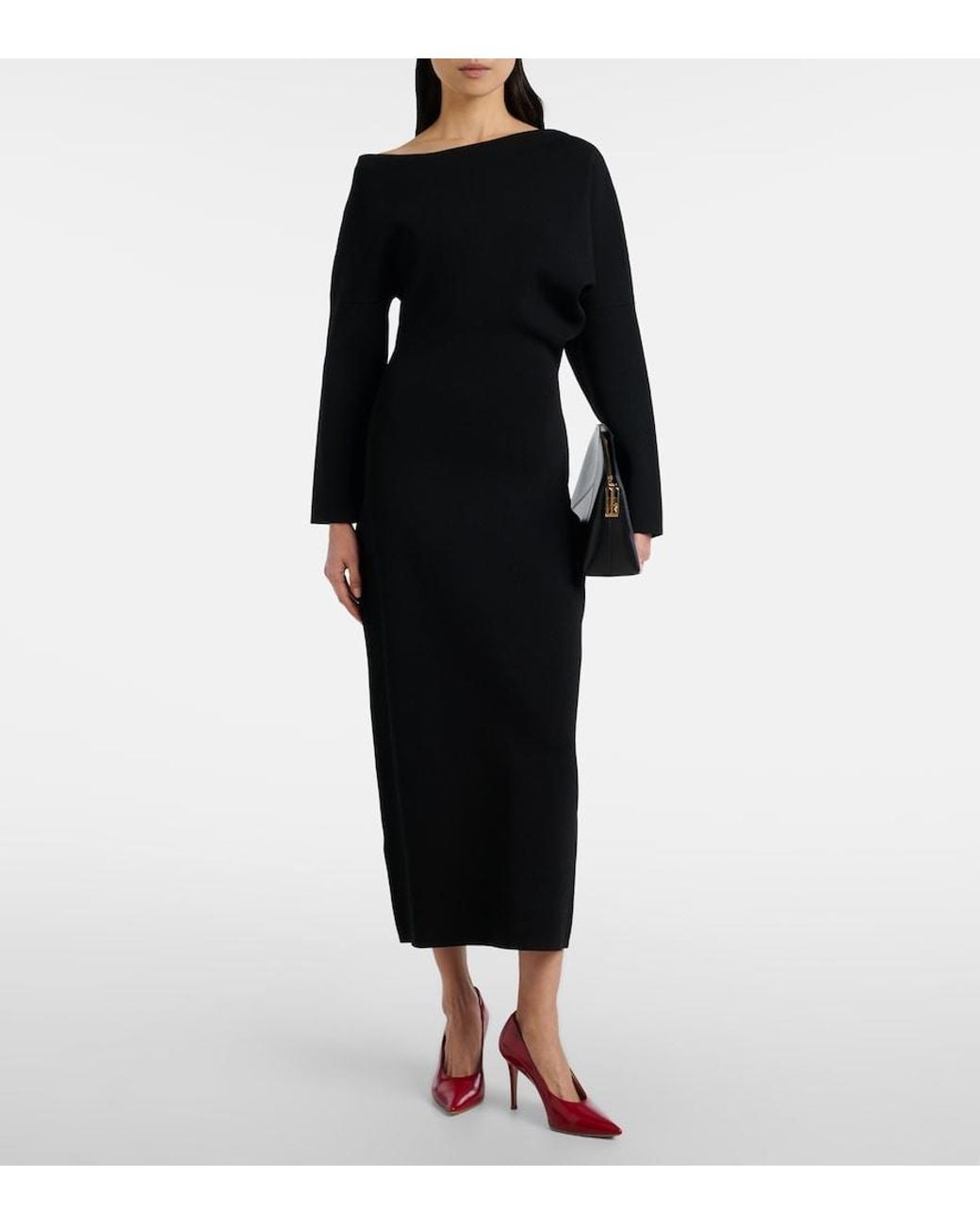 Altuzarra Black Etta One-Shoulder Maxi Dress