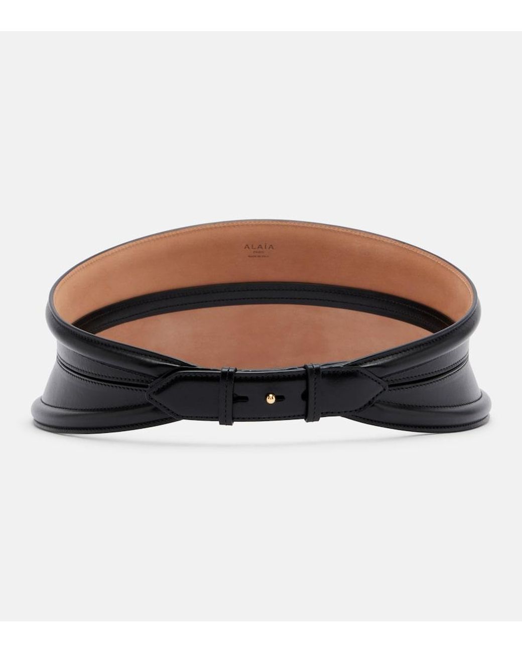 Alaïa Brown Tube Leather Belt