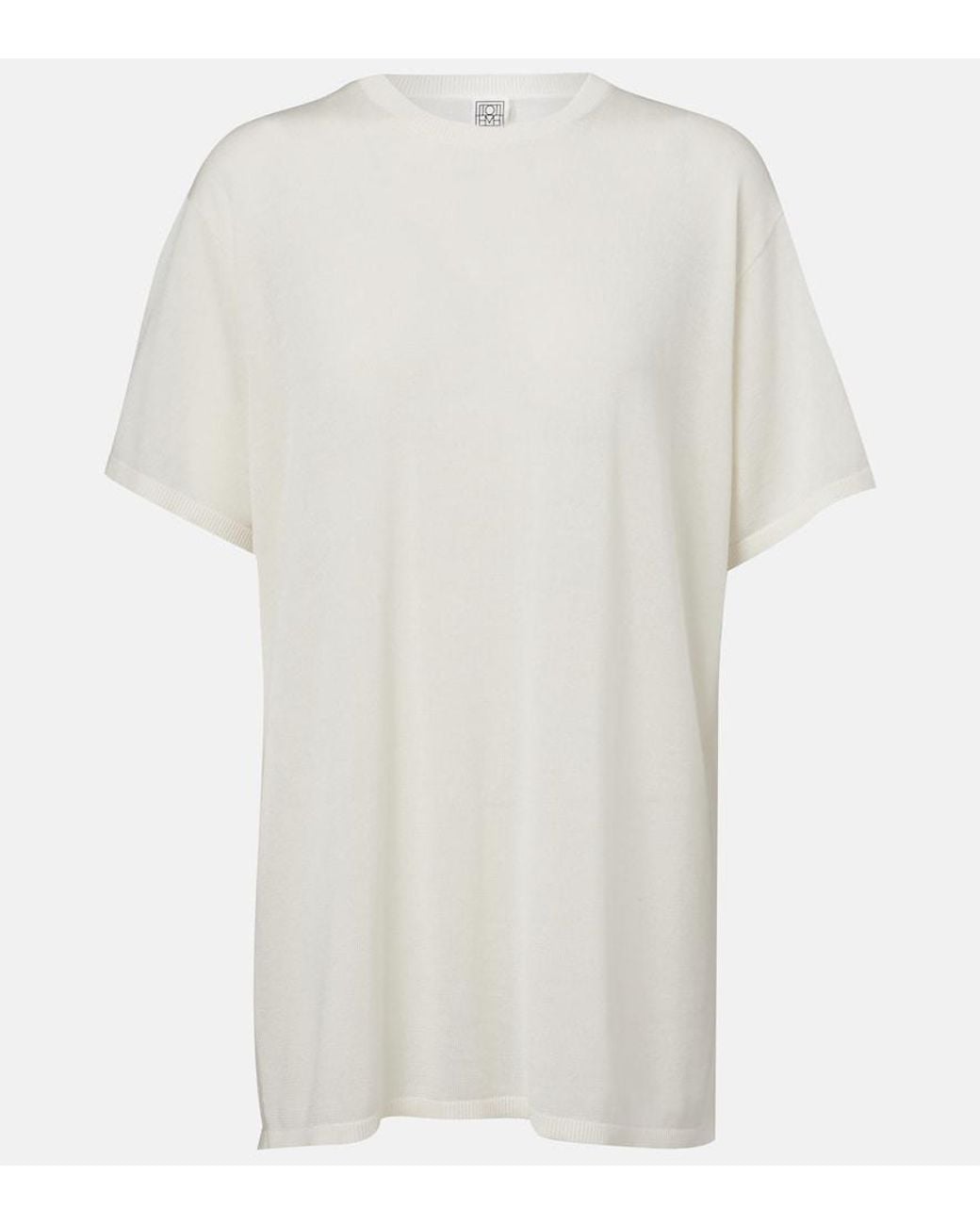 Totême White Semi-Sheer T-Shirt