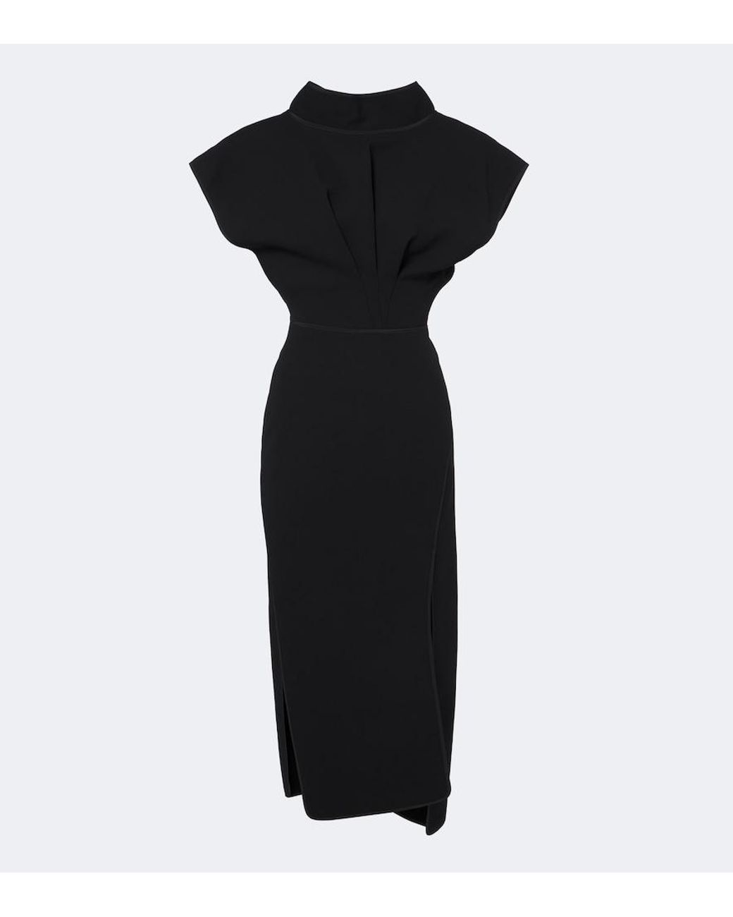 Maticevski Black Pageant Midi Dress