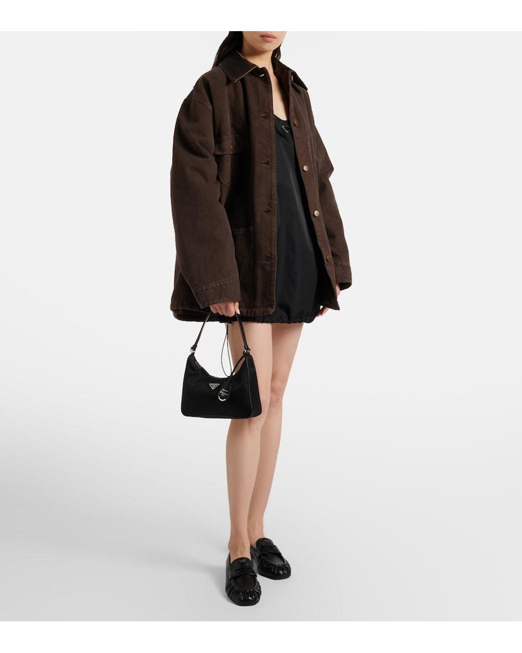 Prada Black Re-Edition 2005 Re-Nylon Shoulder Bag