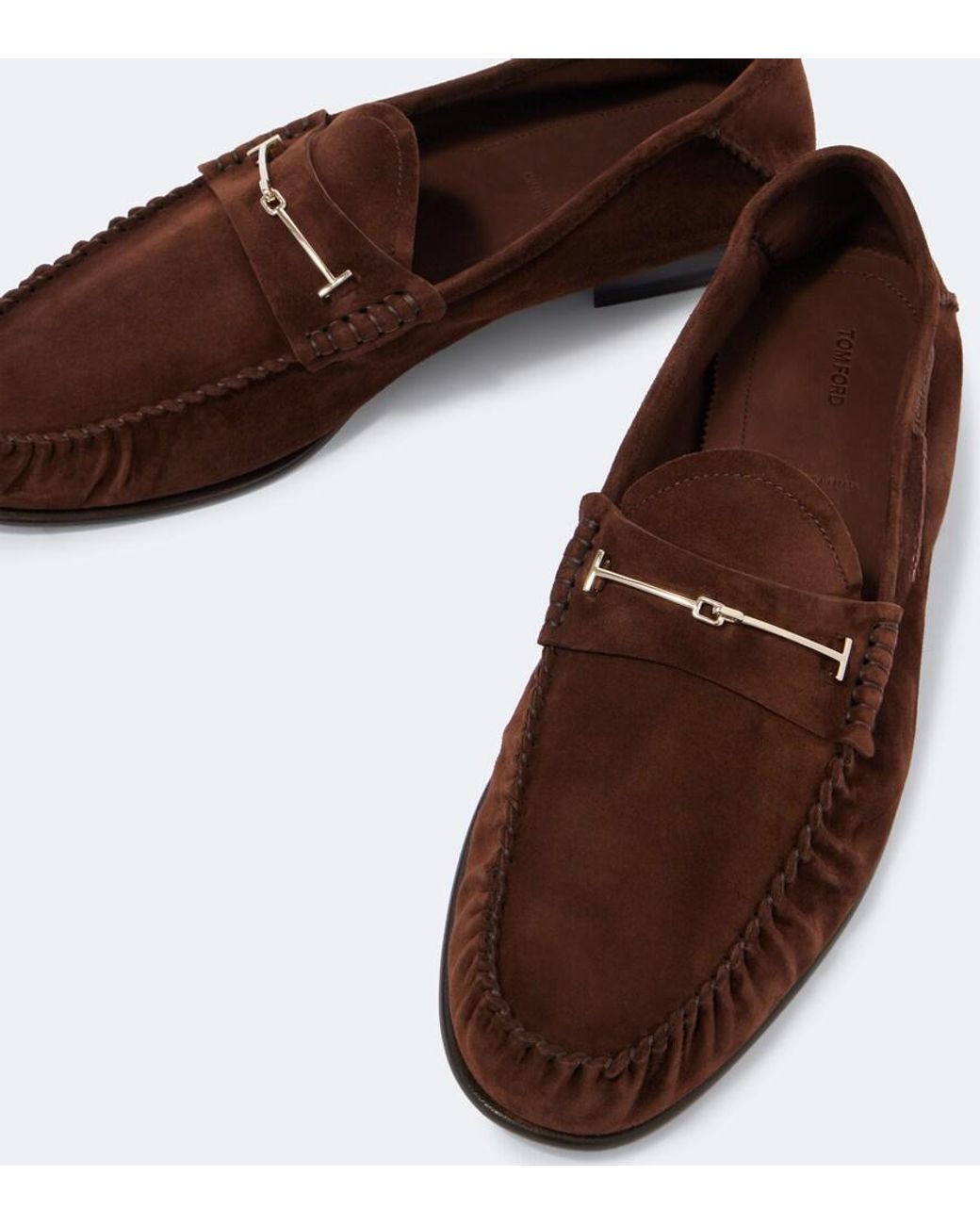 Tom Ford Brown Suede Loafers for men