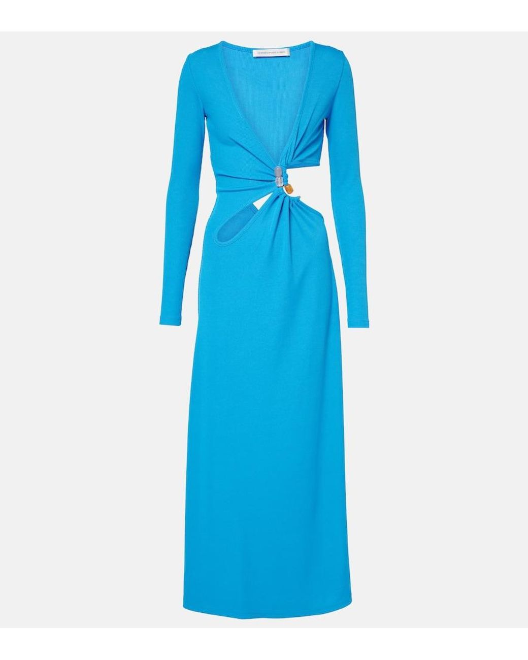Christopher Esber Blue Maxikleid Cavern Stone