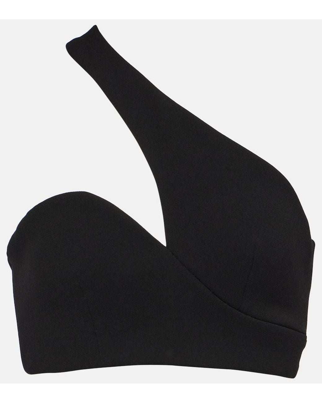 Monot Black Asymmetric Bra Top