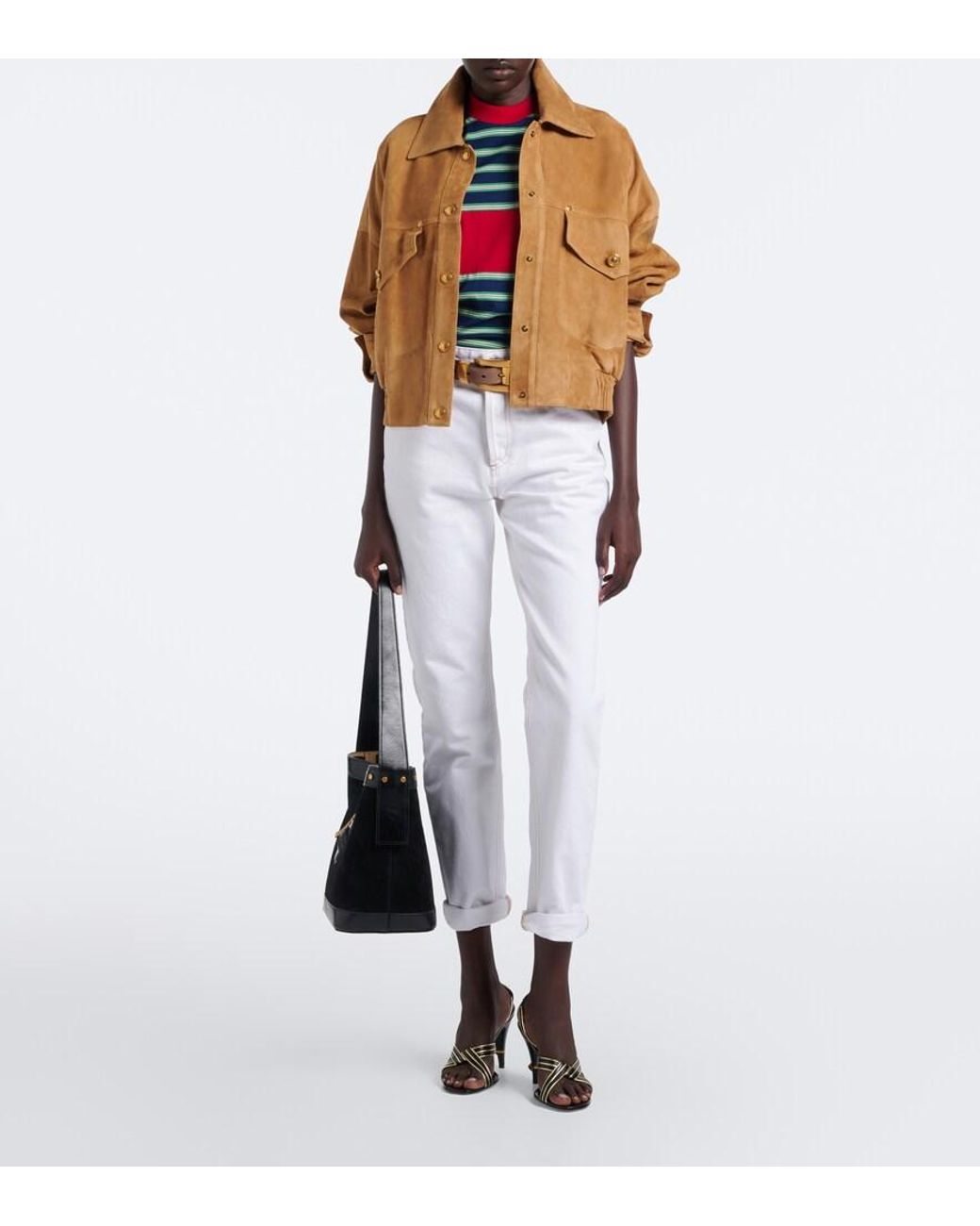 Versace Natural Suede Blouson Jacket