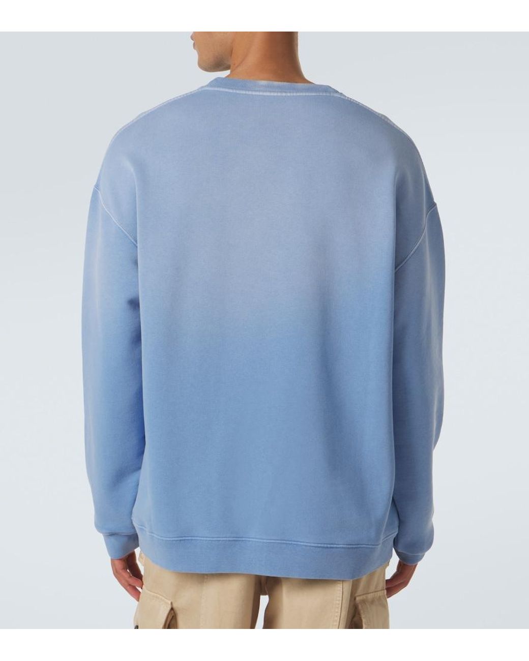 Loewe Blue Anagram Cotton Jersey Sweatshirt for men