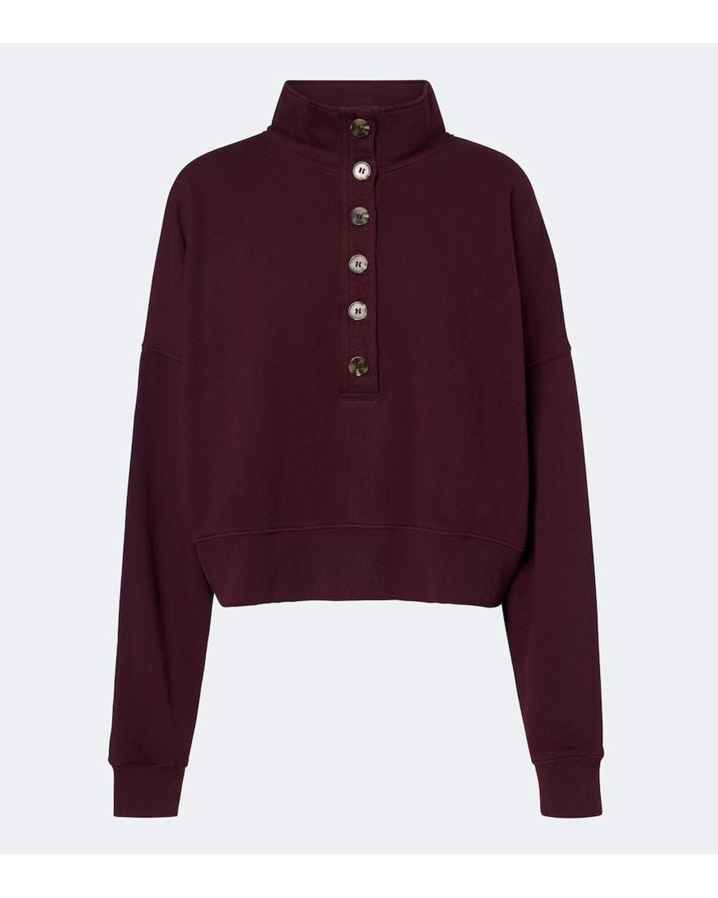 Velvet Purple Fatima Cotton Jersey Sweatshirt