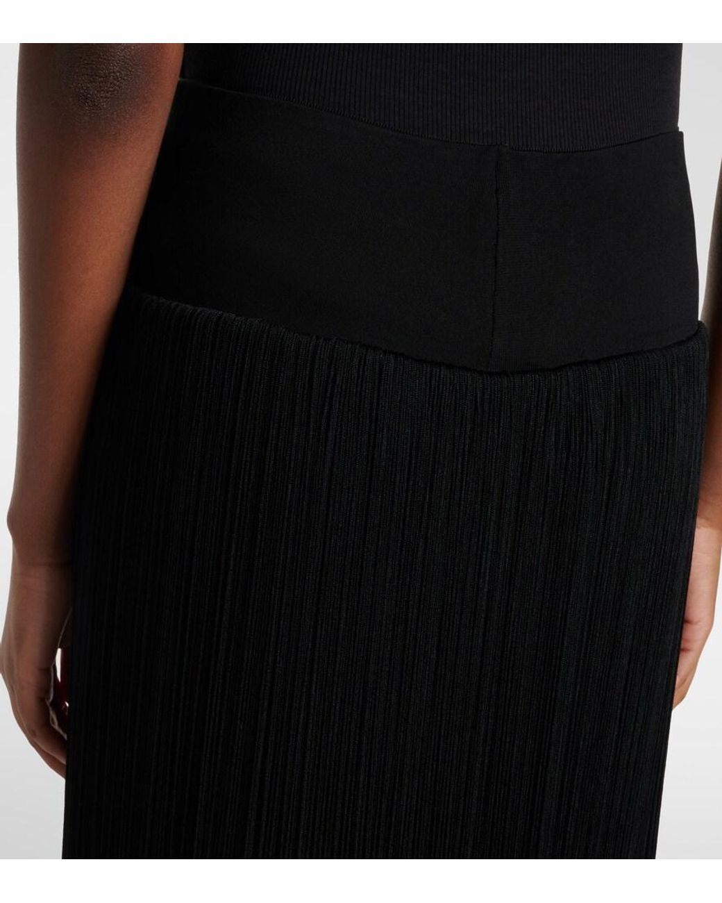 Alaïa Black Fringed Leggings