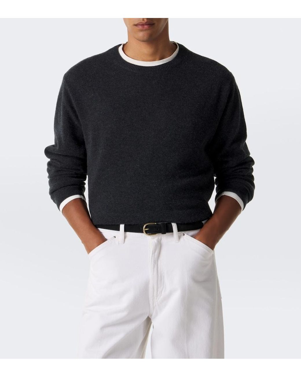 LeKasha Black Colmar Cashmere Sweater for men