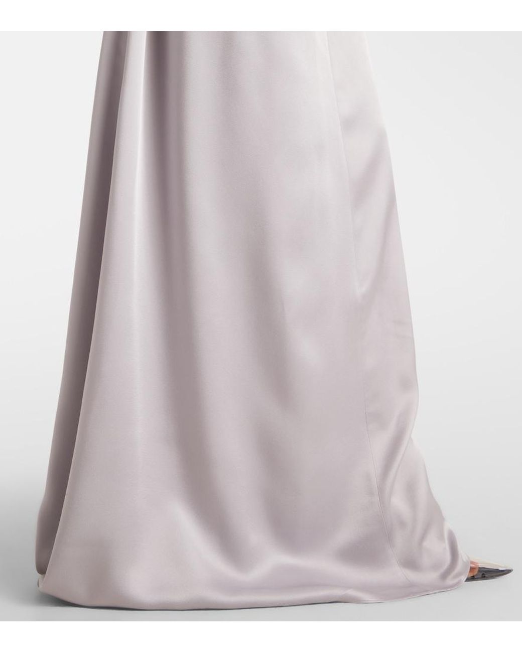 Stella McCartney White Embellished Satin Gown