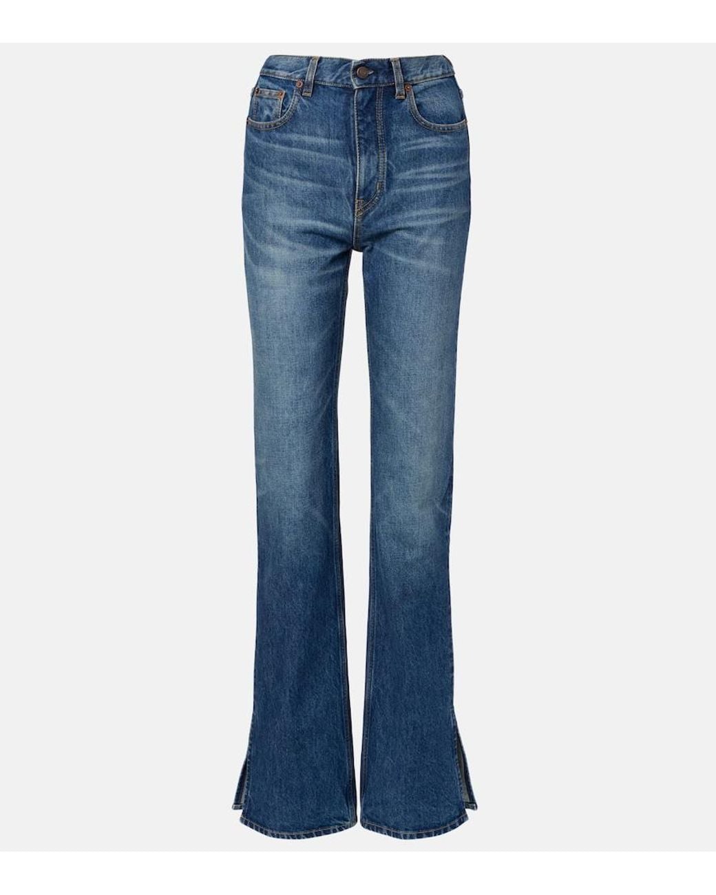 Chloé Blue High-Rise Flared Jeans