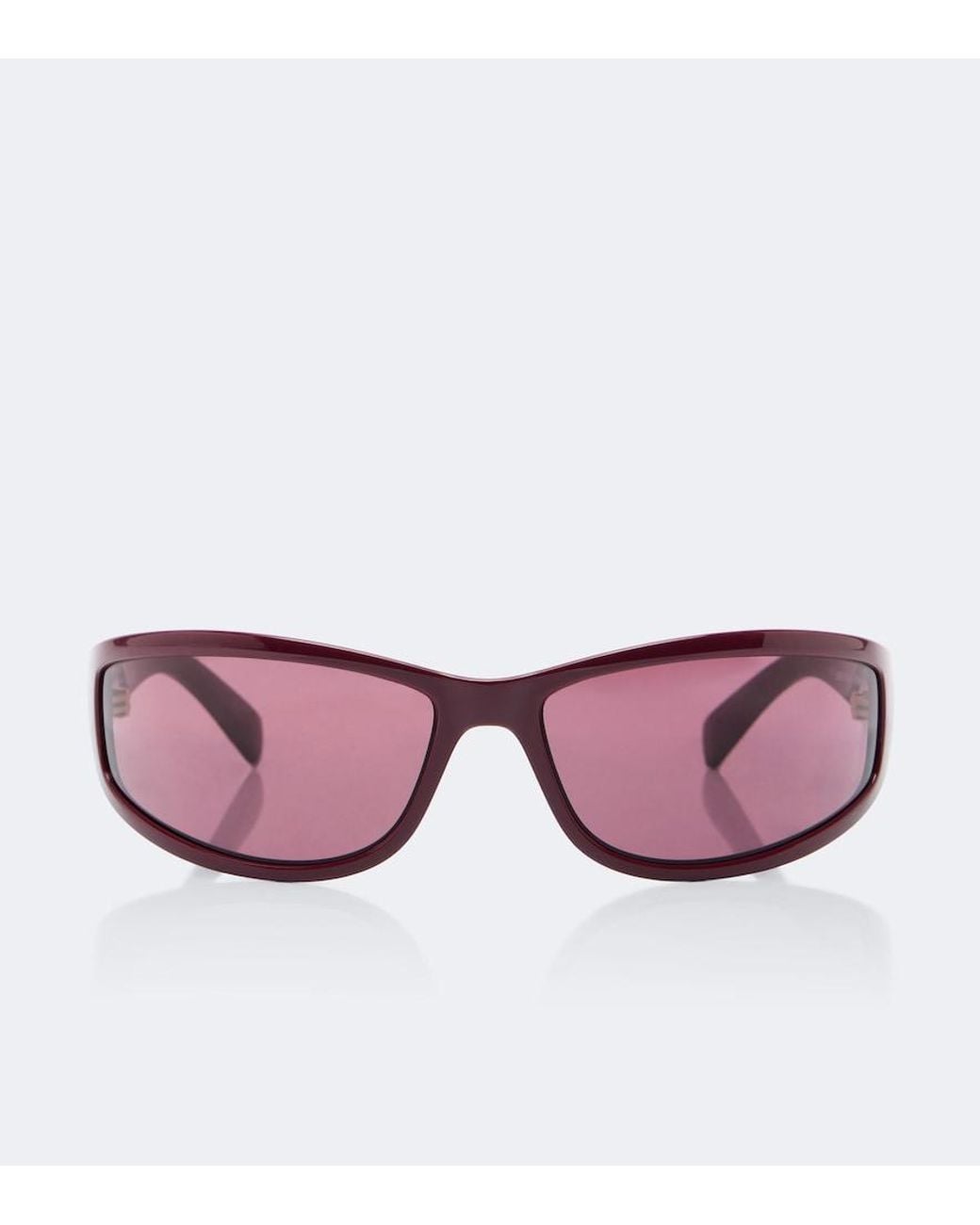 Miu Miu Pink Signature Rectangular Sunglasses