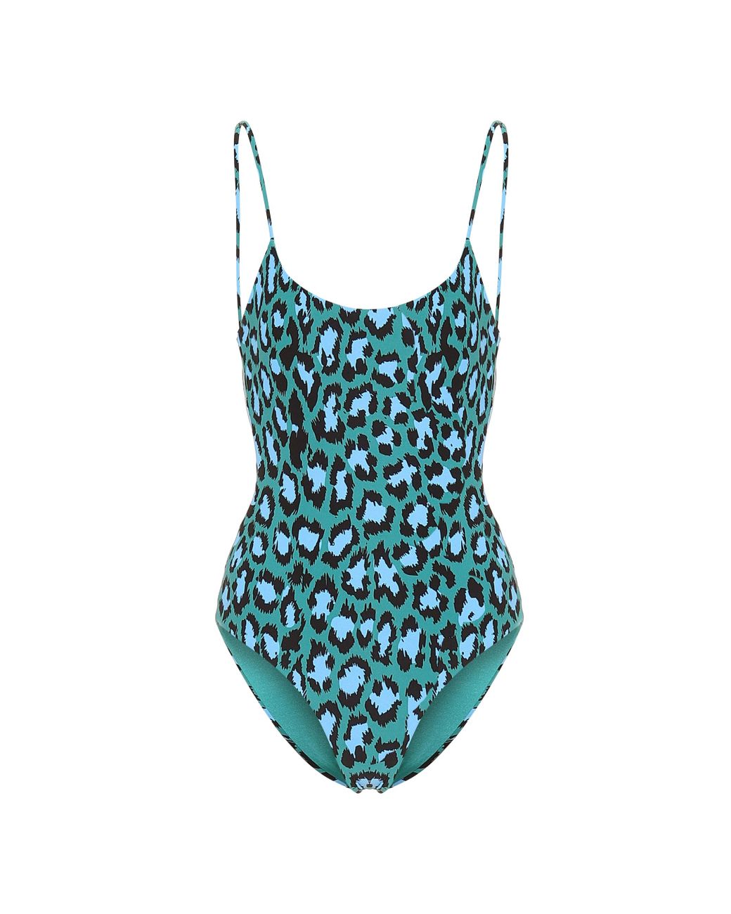 Diane von Furstenberg Gabriela Leopardprint Swimsuit in Blue Lyst