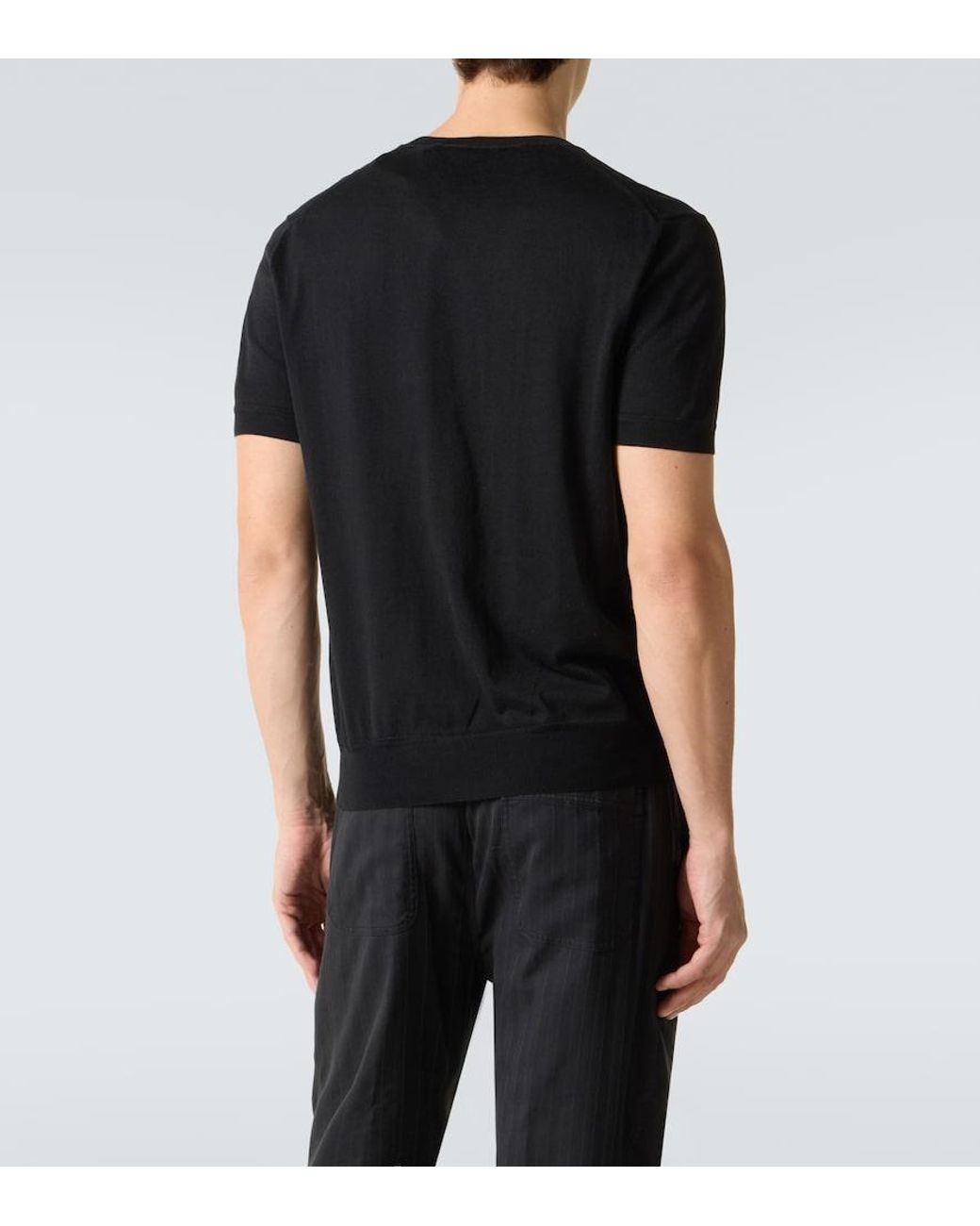 Tom Ford Black Cotton Sweater for men