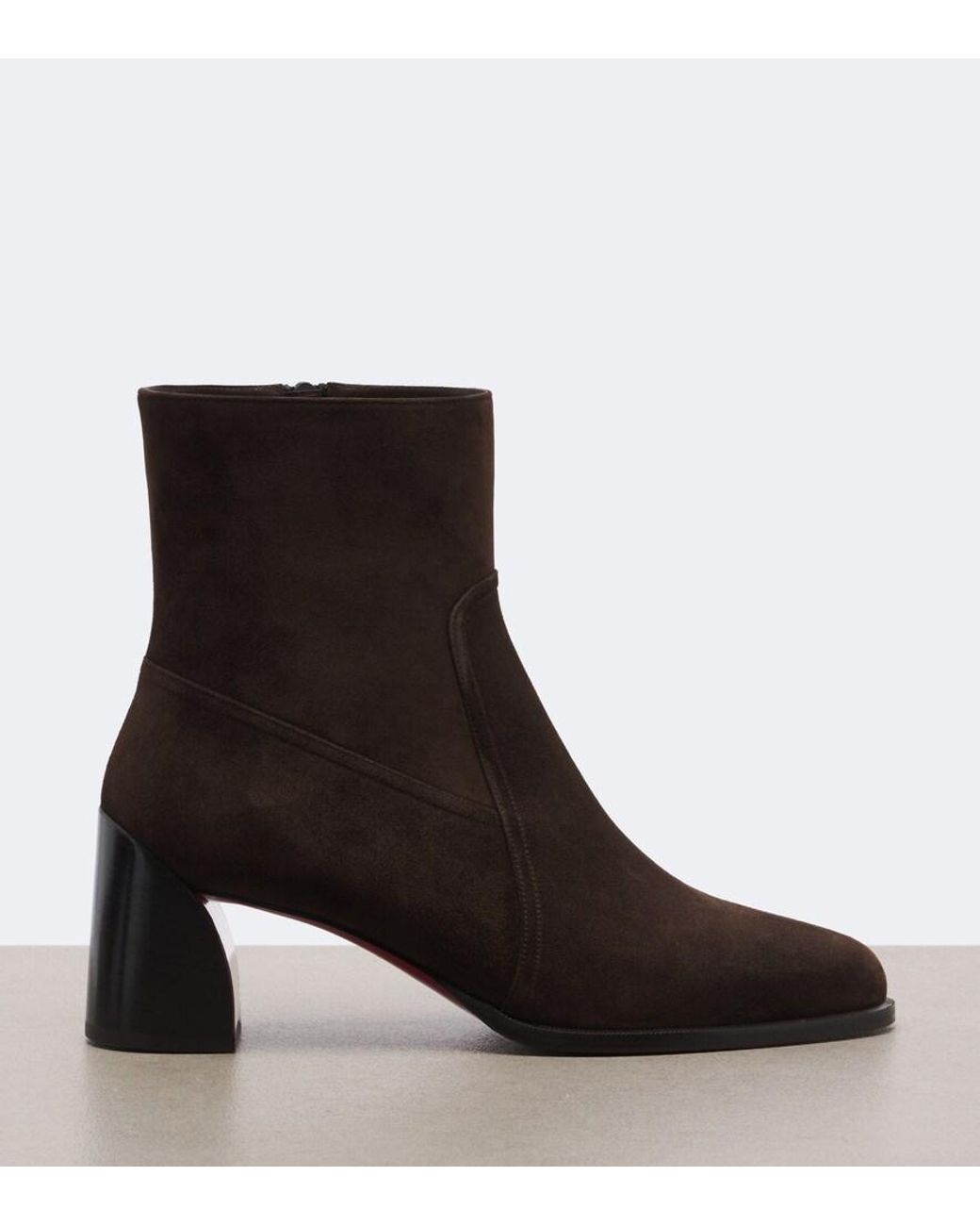 Christian Louboutin Brown Ira Suede Ankle Boots