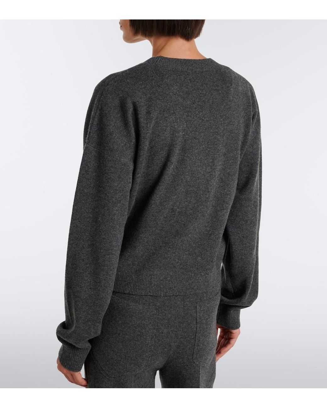 Victoria Beckham Black Wool And Cashmere Sweater