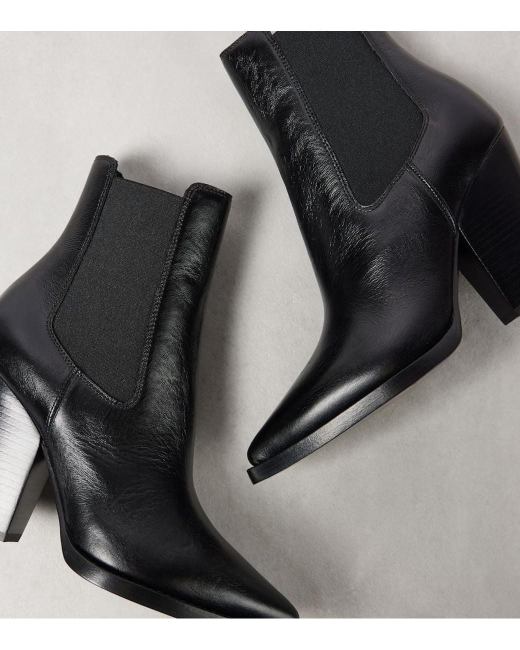 Saint Laurent Black Theo 95 Boots