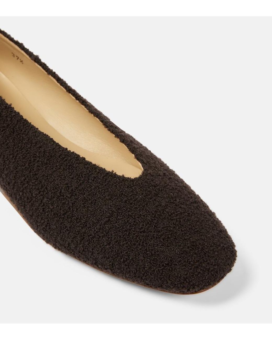 Le Monde Beryl Brown Regency Canvas Ballet Flats