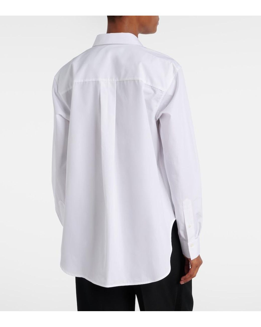 Totême White Cotton Poplin Shirt