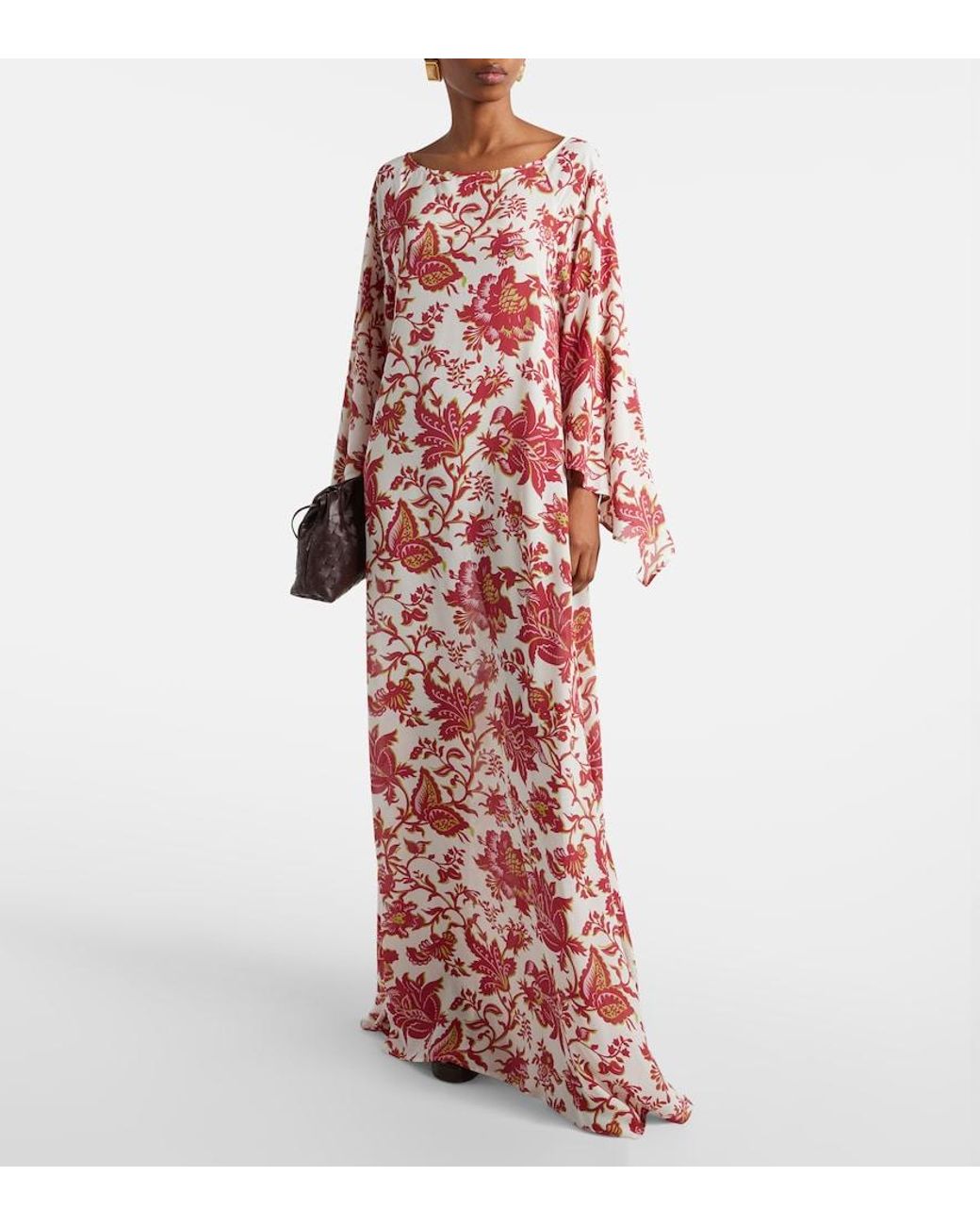 Etro Red Floral Maxi Dress