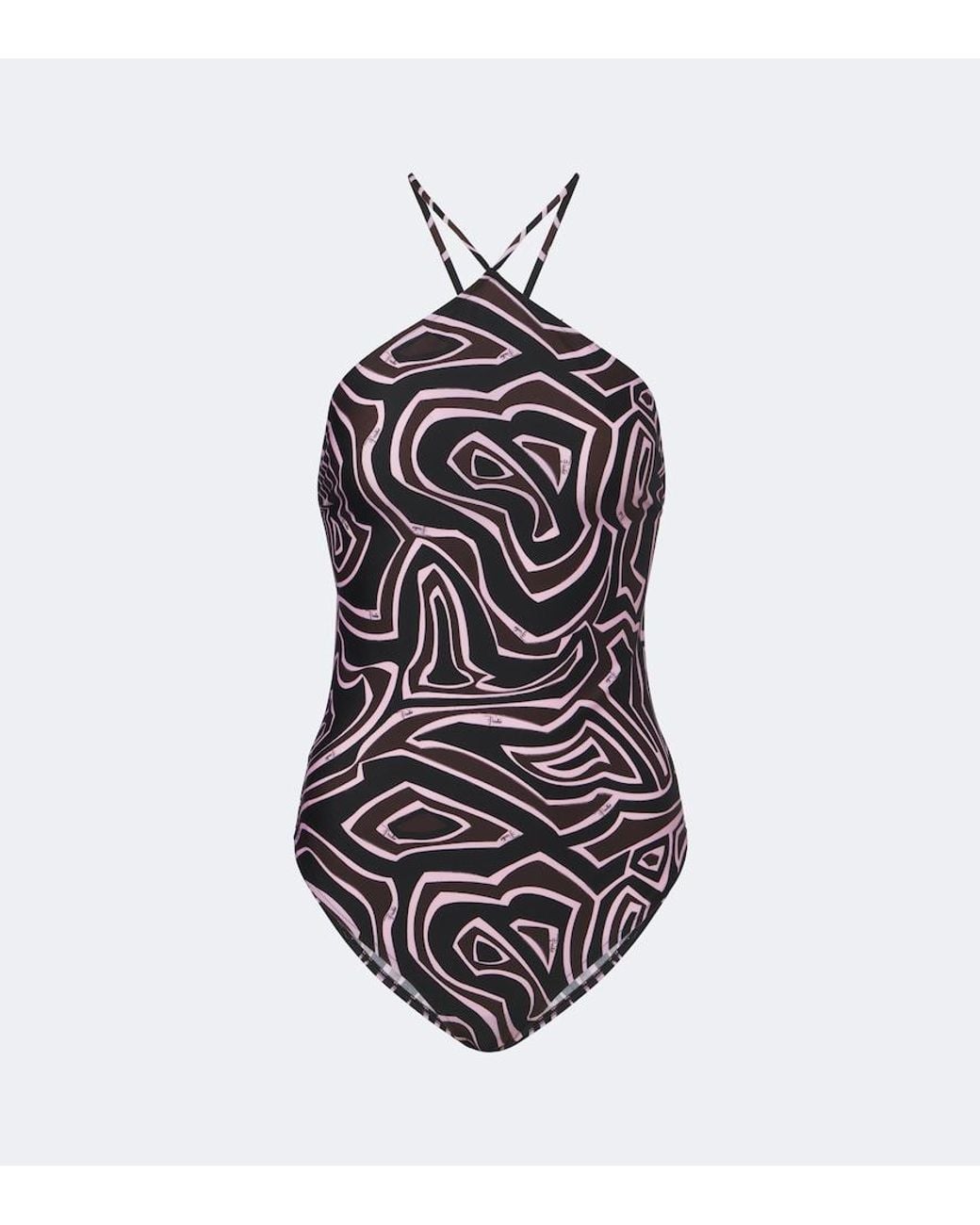 Emilio Pucci White Labirinto Swimsuit