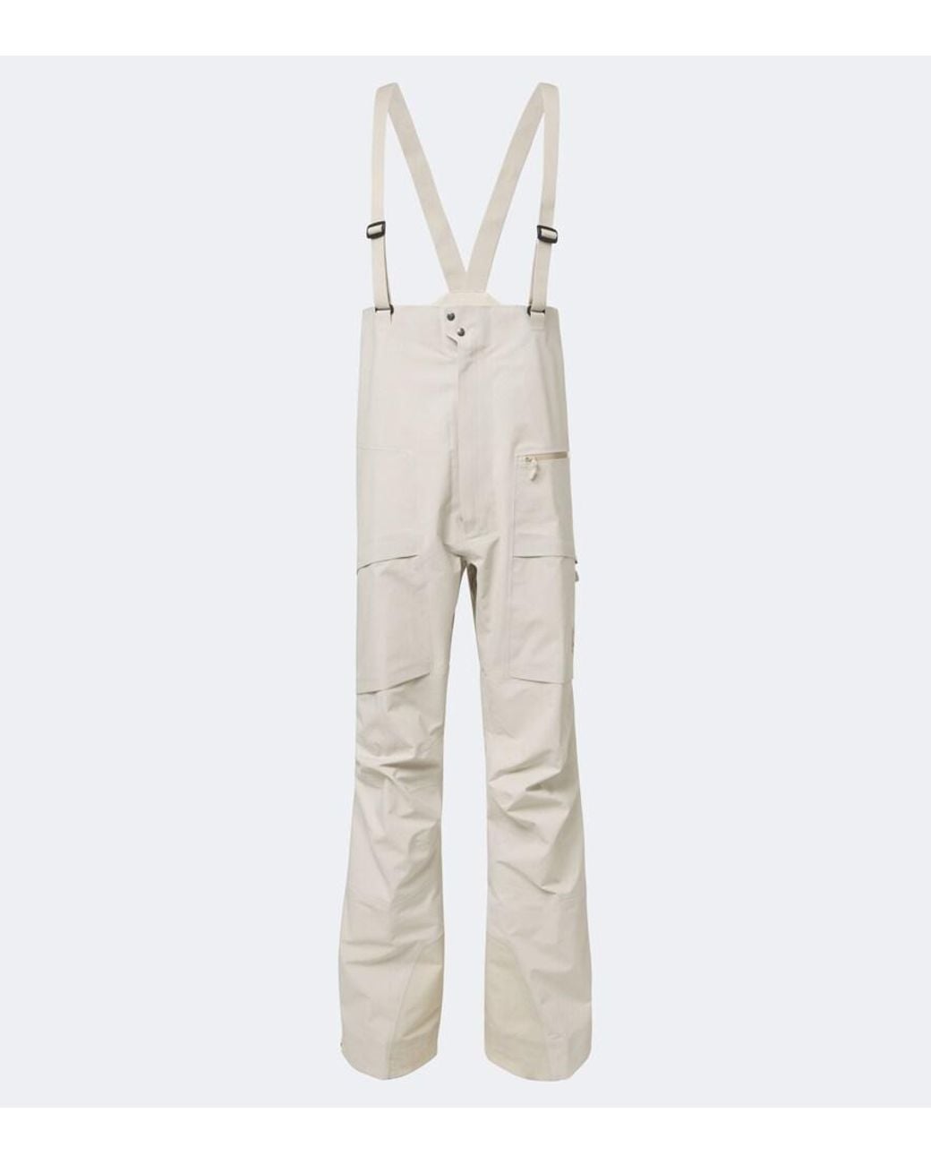 Norrona White More Gore-Tex Ski Salopettes for men