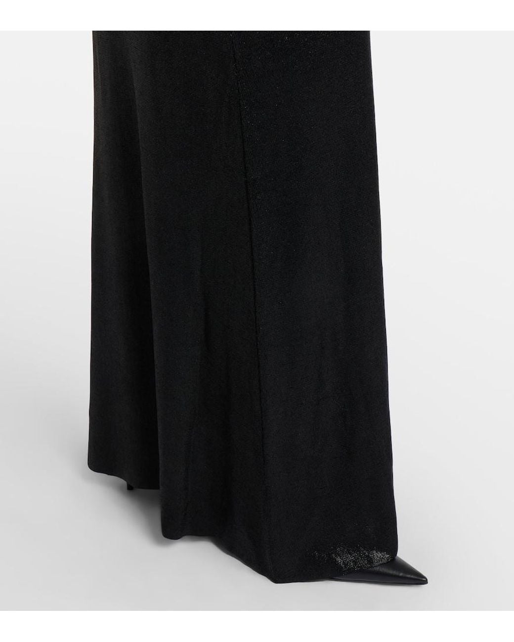 Balenciaga Black Off-Shoulder Maxi Dress