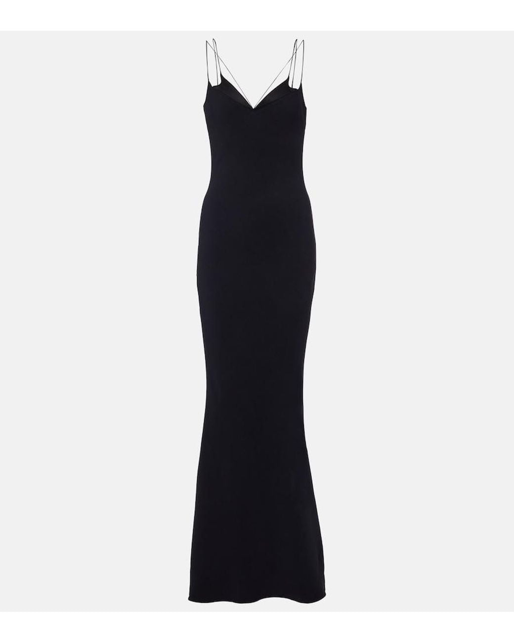 Tom Ford Blue Satin Slip Dress