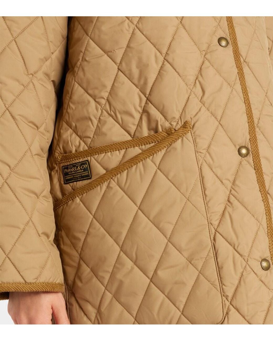 Polo Ralph Lauren Natural Quilted Coat