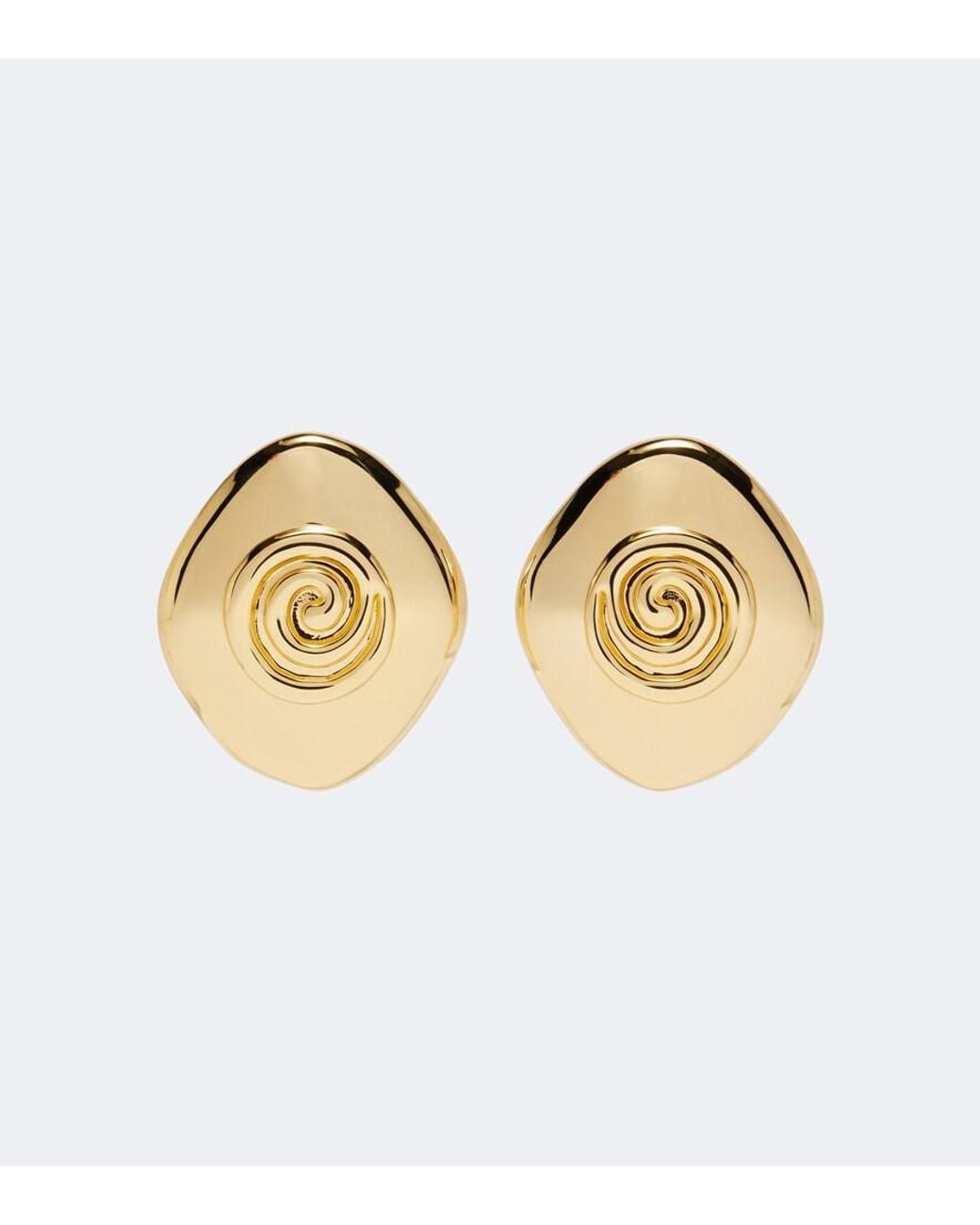 DEHANCHE Metallic Koru-Plated Earrings