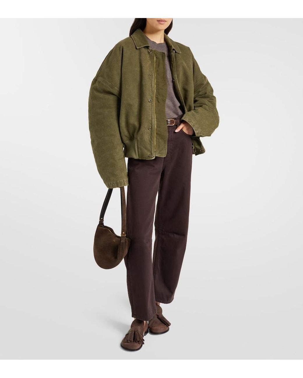 Citizens of Humanity Brown Miro Mid-Rise Barrel-Leg Jeans