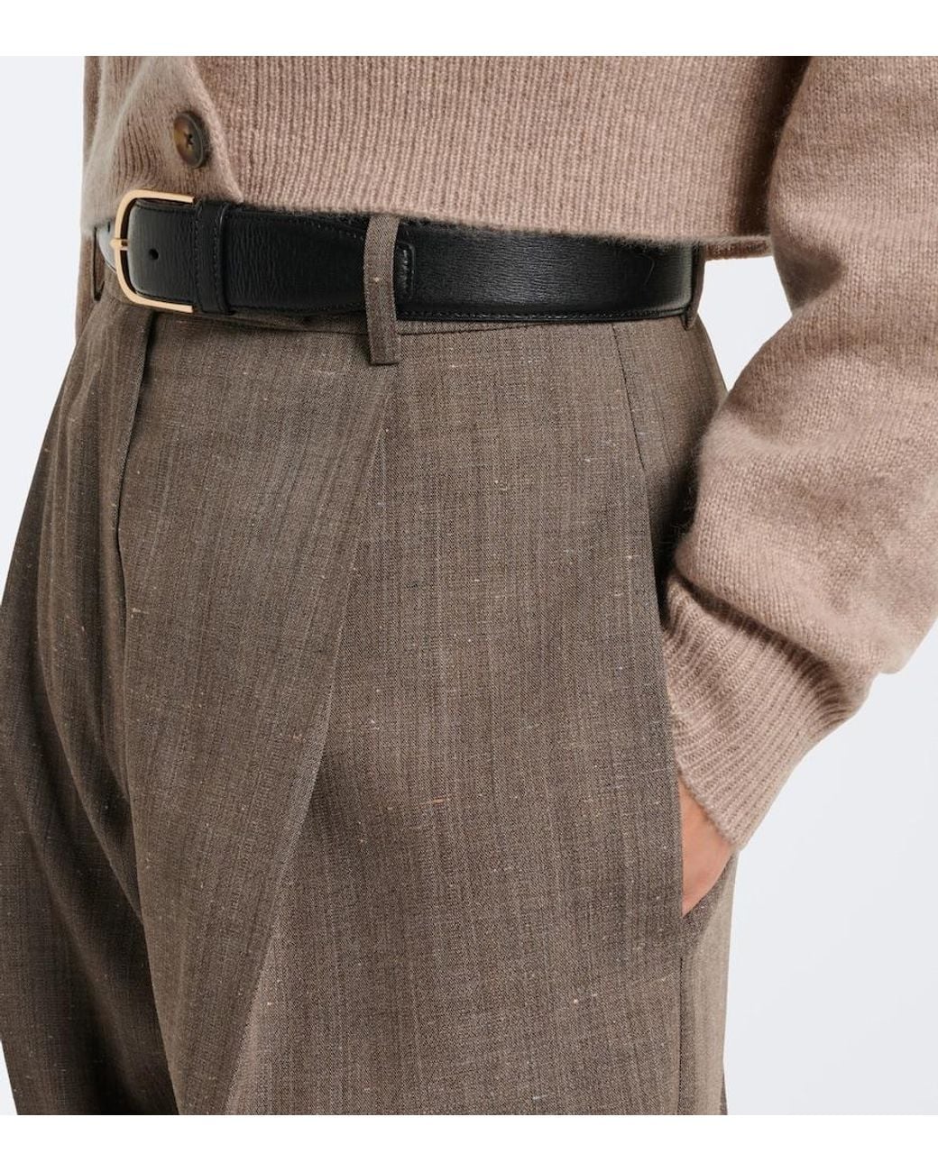 Loulou de Saison Natural Heike Cropped Cashmere Cardigan