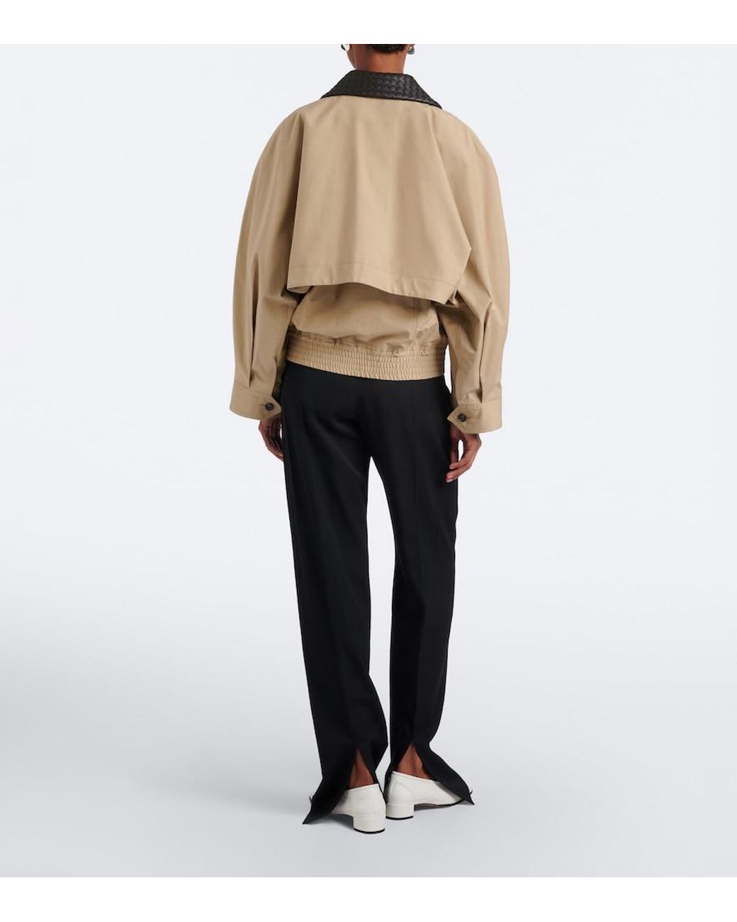 Bottega Veneta Black Wool Straight Pants