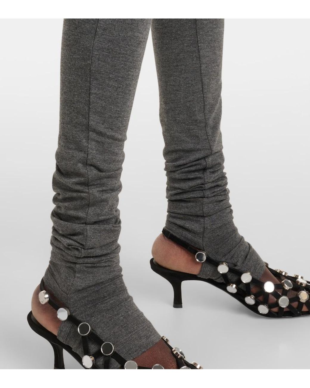 The Attico Gray Jersey Jumpsuit