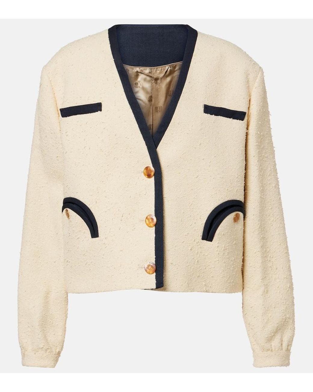 Blazé Milano Natural Riviera Cotton-Blend Jacket