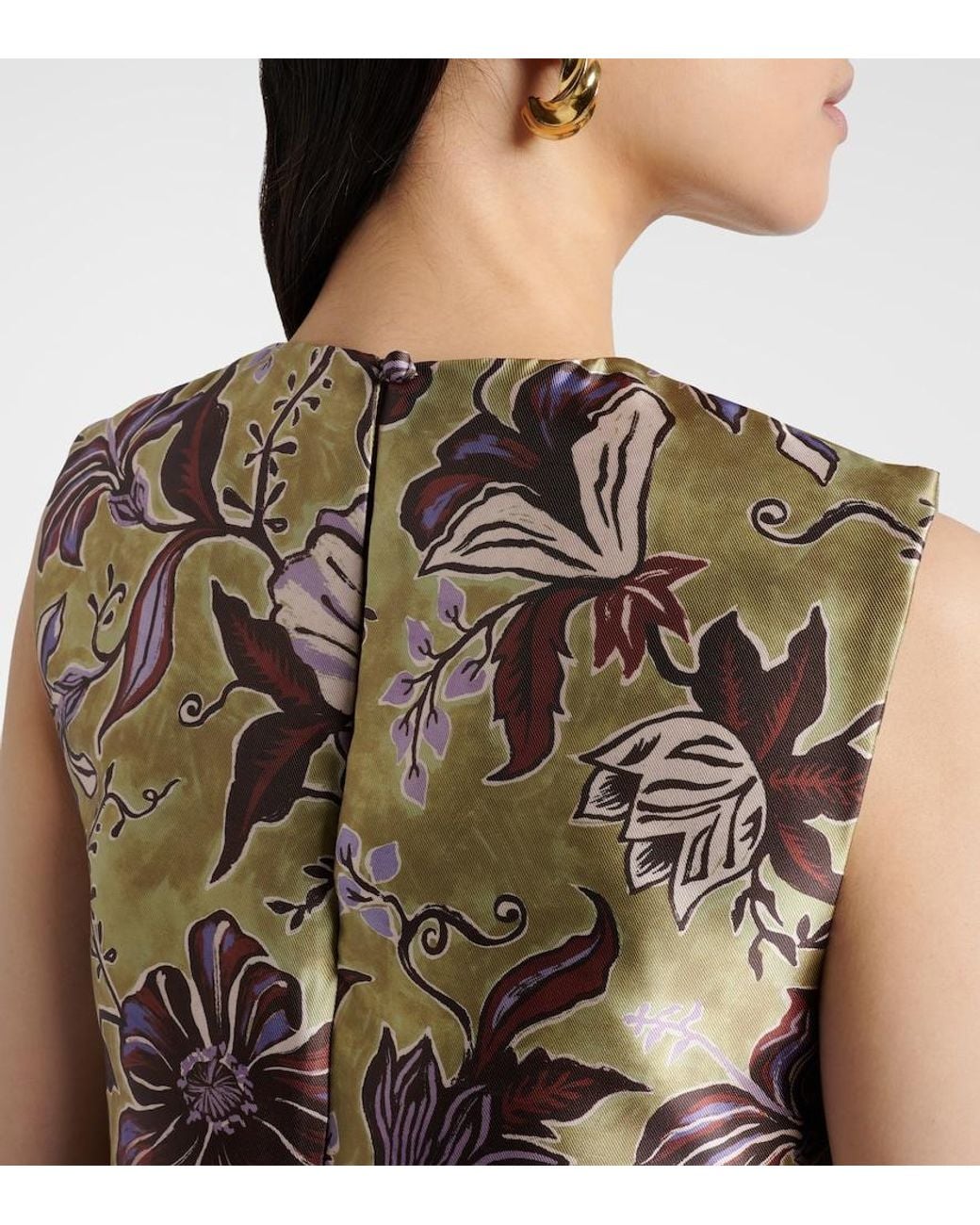 ALÉMAIS Green Citron Floral Top
