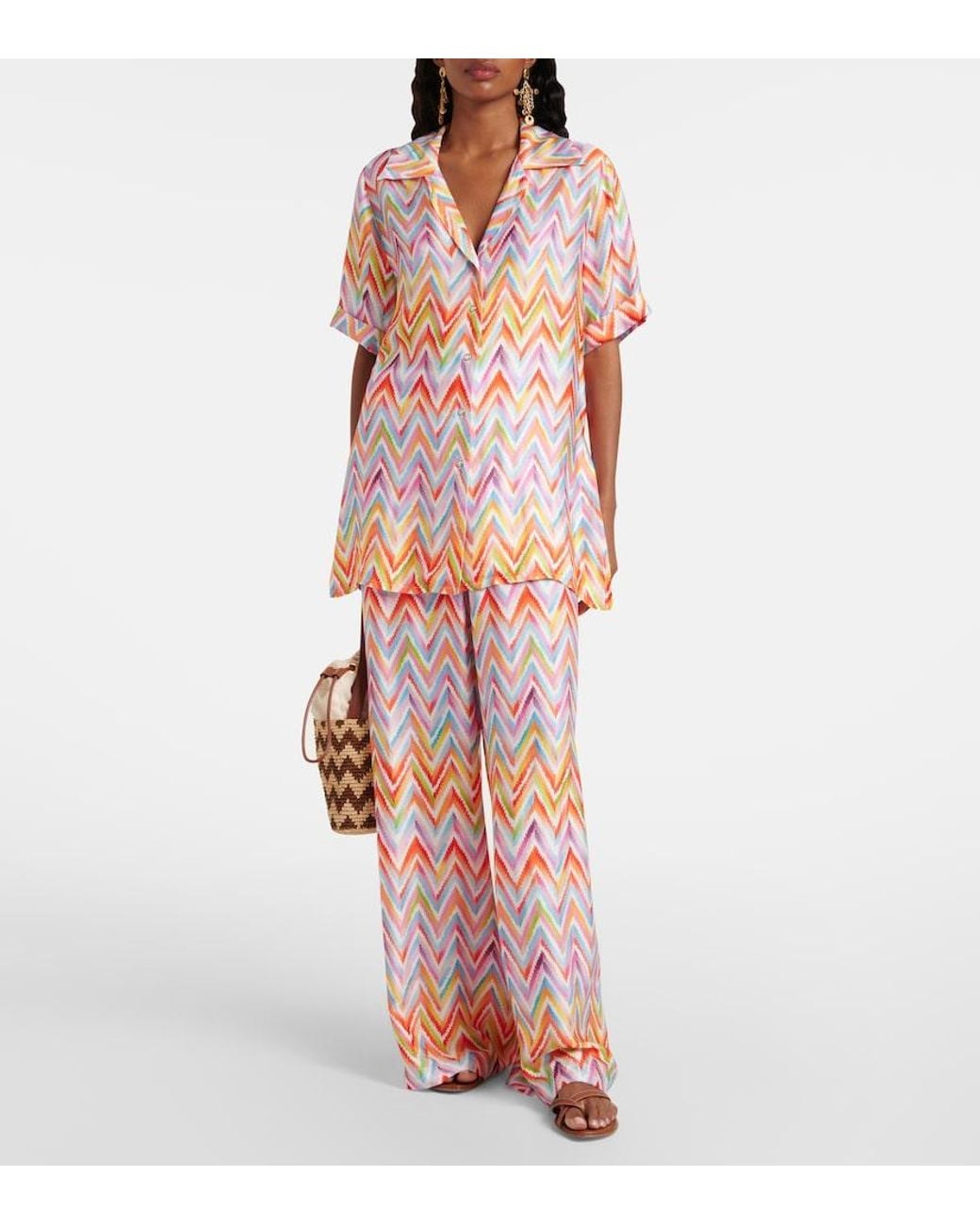 Missoni Orange Oversize-Hemd
