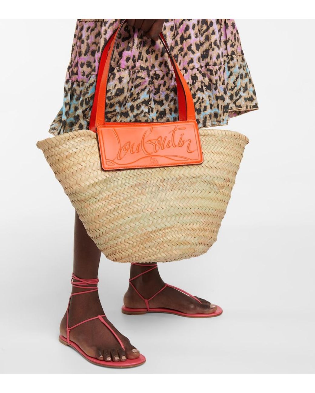 Christian Louboutin Natural Loubishore Woven Tote