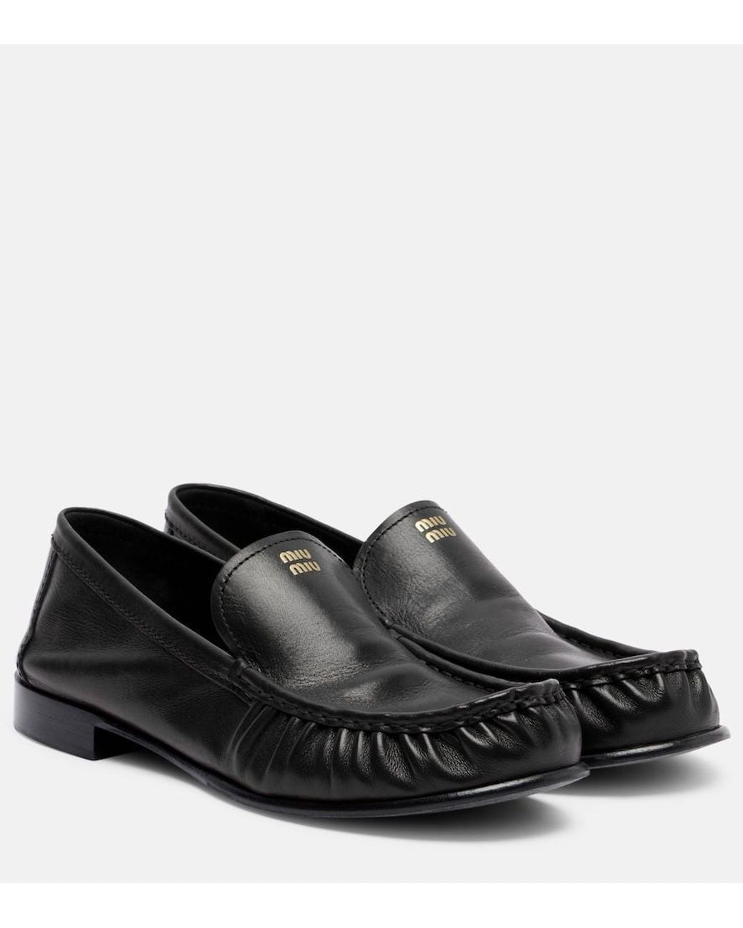 Miu Miu Black Loafers